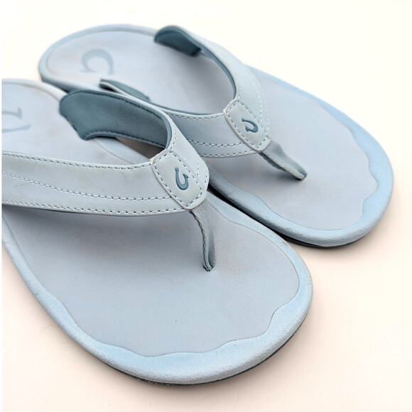 OluKai Ohana Water-Friendly Flat Sandals Women's Blue Size US W7 EU37 - Picture 10 of 11